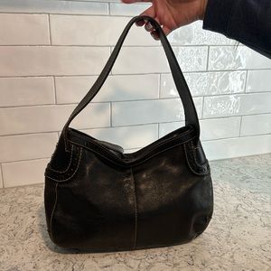 Black Leather Vintage Fossil Handbag